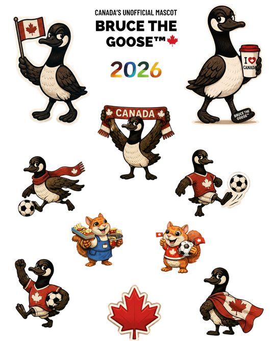 Kiss Cut Vinyl Sticker Sheet Canada Theme
