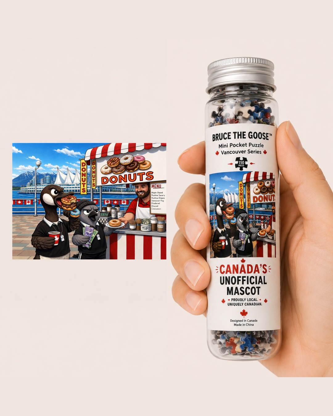 Donut Stand Bruce Mini Puzzle 150 pieces